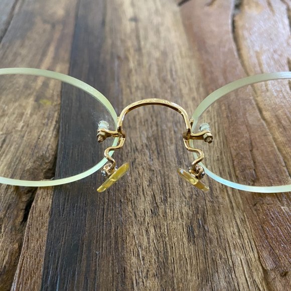 Van Gogh Eyeglasses Men's VGB32 Gold Frameless Eyewear - Picture 8 of 13